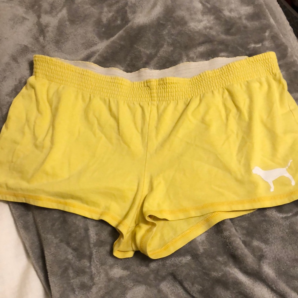 Yellow PINK sleep shorts